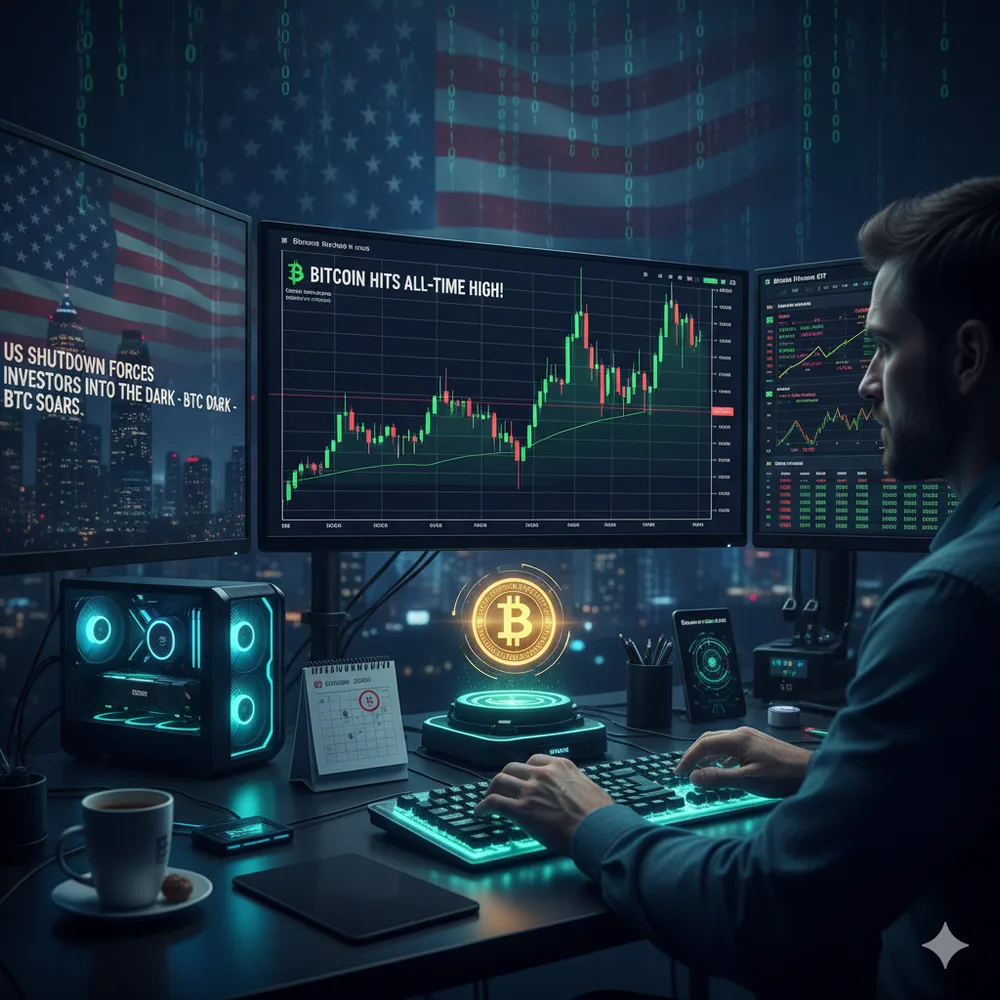 US Traders: Decoding the $125,000 Bitcoin ATH—Shutdown Panic, ETF Structures, and Advanced Hedging