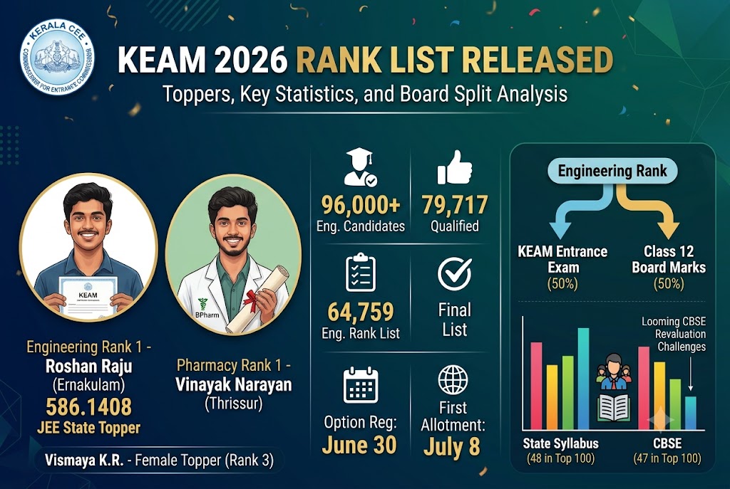 The Wait is Over: Inside the KEAM Rank List 2026, the Toppers, and the Brewing CBSE Controversy